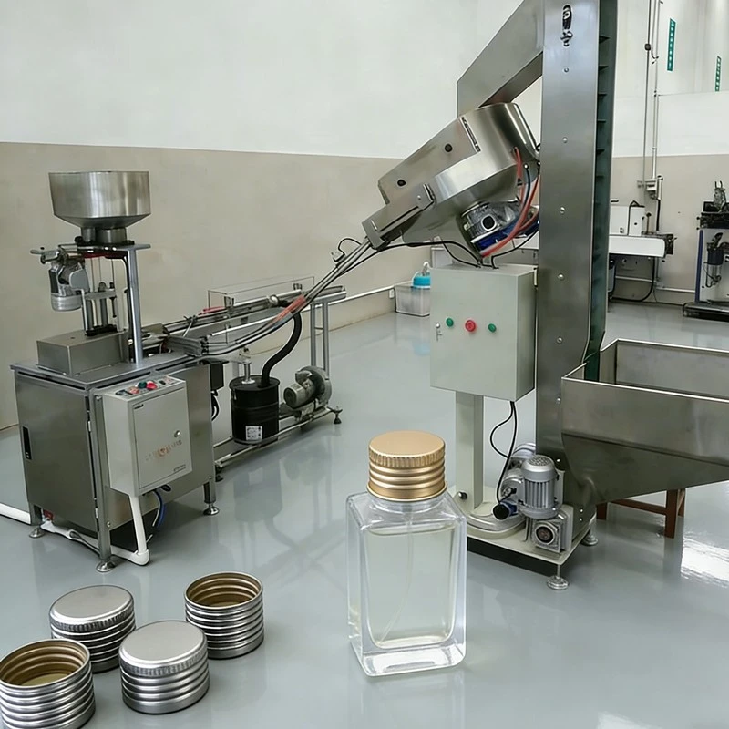 Dây chuyền sản xuất nắp ren nước hoa đóng chai